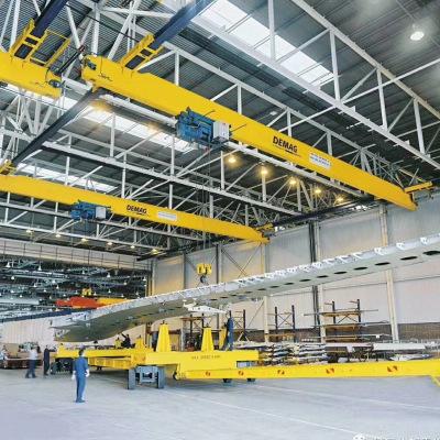山东实力工厂直销欧式起重机 结构美观紧凑双梁欧式起重机